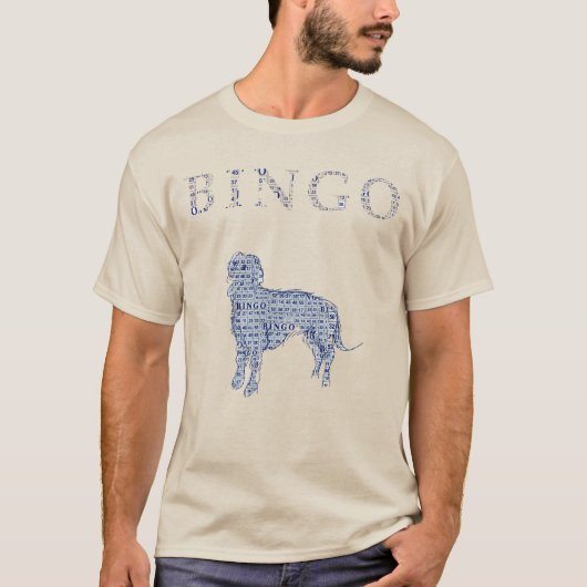 T-shirt Bingo bleu (dessin animé) (Devant)