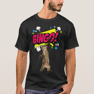 T-shirt Bingo Caller Appareils Bingo s pour femmes Chats R