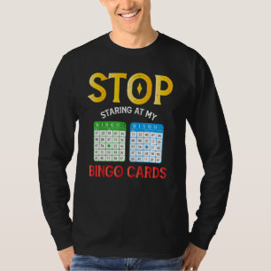 T-shirt Bingo Cartes Joueur Humour Lucky Jeu Sarcasm Appar