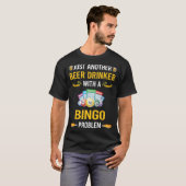 T-shirt Bingo de buveur de bière (Devant entier)