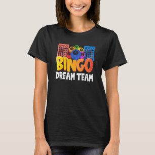 T-shirt Bingo Dream Team Femmes Lucky Game Loterie Hommes 