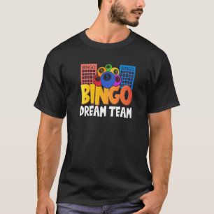 T-shirt Bingo Dream Team Femmes Lucky Game Loterie Hommes 