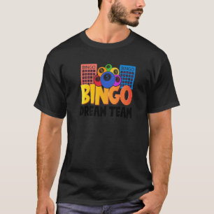 T-shirt Bingo Dream Team Lucky Game Loterie Hommes Femmes