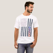 T-shirt Bingo du drapeau américain (Devant entier)