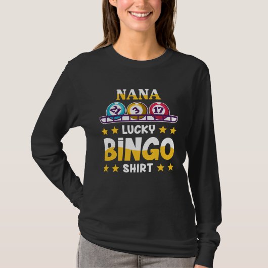 T-shirt Bingo For Nana Lucky Bingo (Devant)