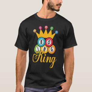 T-shirt Bingo King Hommes Garçons Lucky Jeu Lottery Joueur