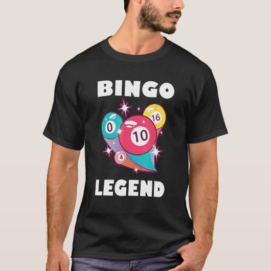 T-shirt Bingo Legend Game Gambling Lucky Bingo Player Bing (Devant)