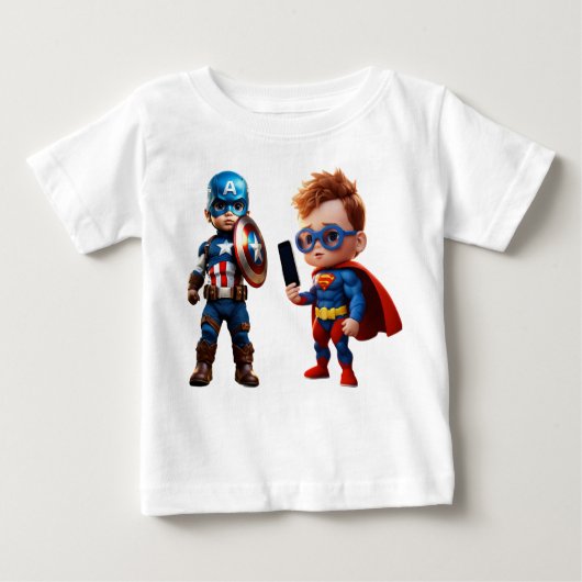 T-shirt BINGO Marvel Heroes pour enfants et bébé b (Devant)