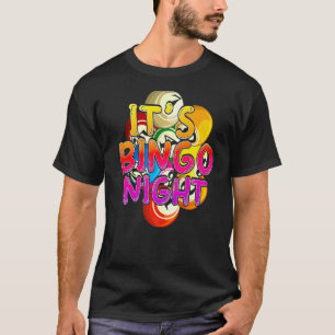 T-shirt Bingo Nuit Bingo Gagnante Bingo Lecteur Lotterie C