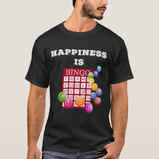 T-shirt Bingo Shirt Cadeau Pour Bingo Joueur Le Bonheur Es
