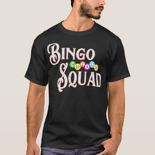 T-shirt Bingo Squad Funny Bingo Lover Cadeau afrique - (Devant)