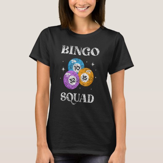T-shirt Bingo Squad Humor Player  Game (Devant)