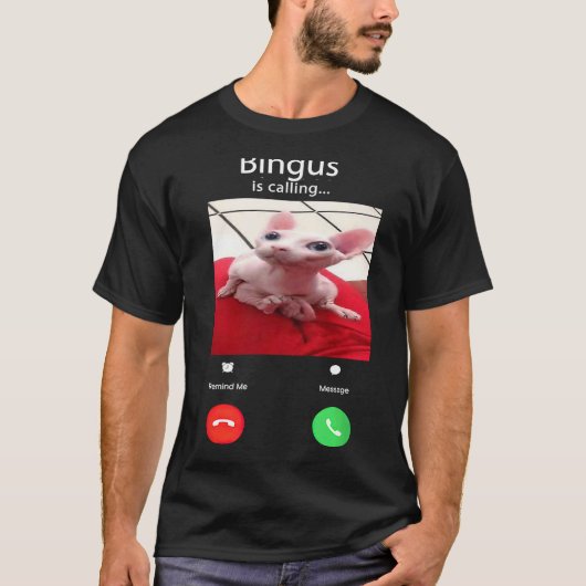 T-shirt Bingus appelle Big Cat Meme (Devant)