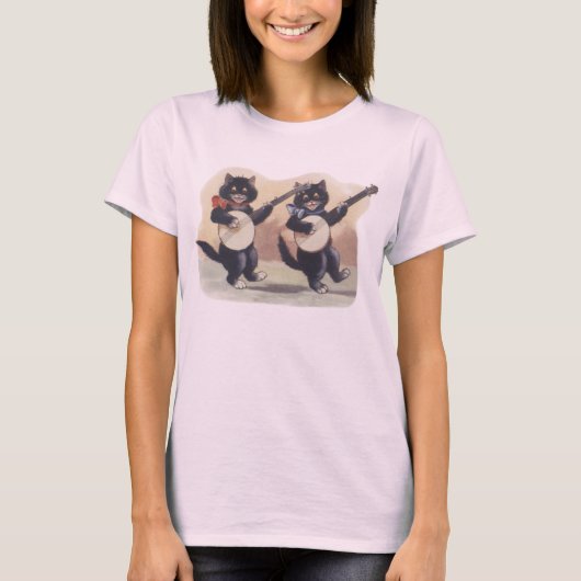 T-Shirt Bio Dames Cat Duo Dames (Équipé) (Devant)