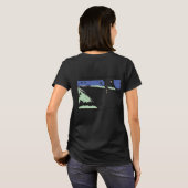 T-shirt bio pour femmes. Logo 2 coureurs (Dos entier)