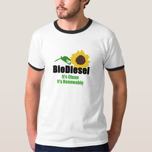 T-shirt Biodiesel une énergie de substitution renouvelable (Devant)