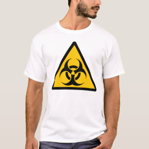 T-shirt Biohazard - bichrome yellow/black