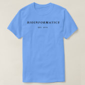 T-shirt Bioinformatics Est 1970 (Design devant)