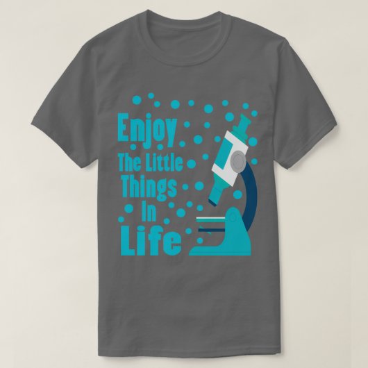 T-shirt biologie cellulaire microscope (Design devant)