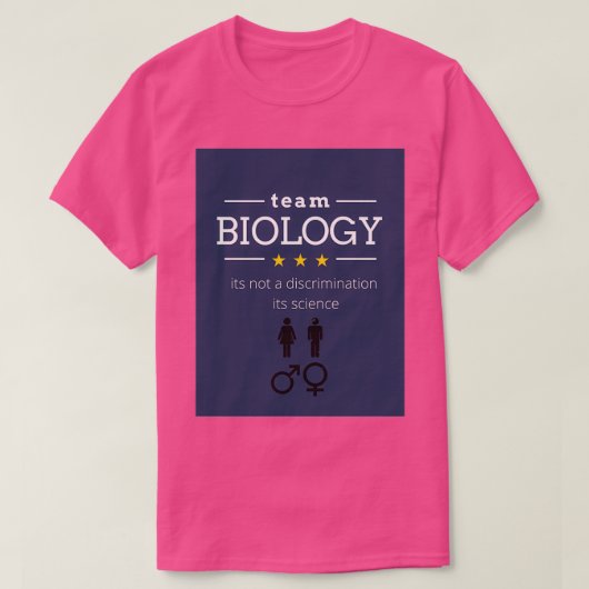 T-shirt biologie de l'équipe (Design devant)