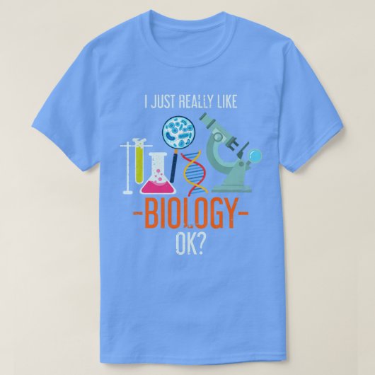 T-shirt Biologie de l'expérimentation scientifique de labo (Design devant)