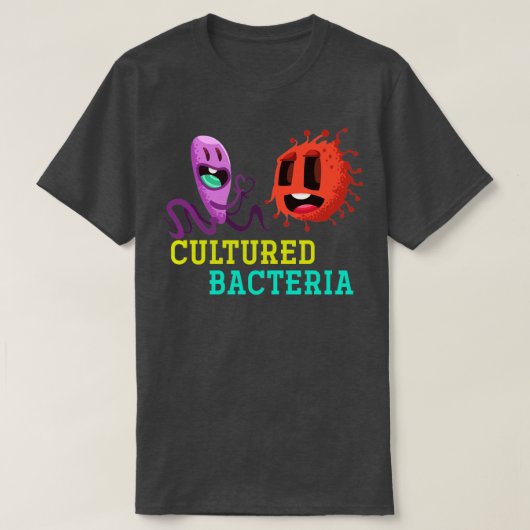 T-shirt Biologie des bactéries cultivées (Design devant)