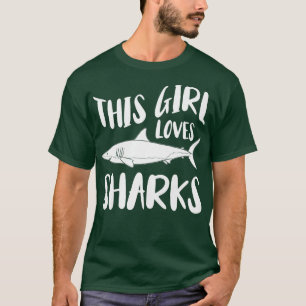 T-shirt Biologie marine de l'Amant du requin Cette fille a