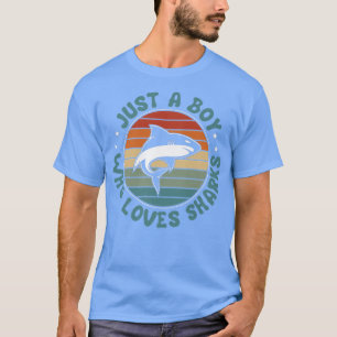 T-shirt Biologie marine Garçon qui aime les requins