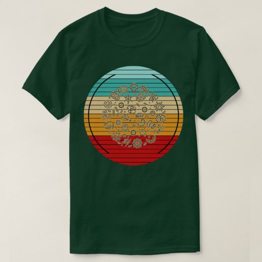 T-shirt Biologie rétro (Design devant)