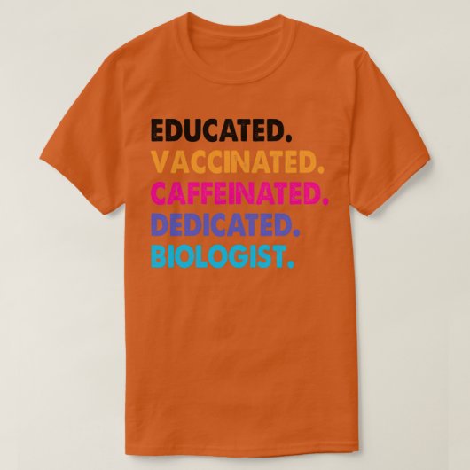 T-shirt Biologiste Caffeinated (Design devant)