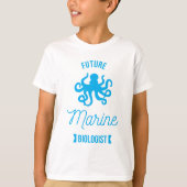T-shirt Biologiste de Future Marine - Octopus - blanc (Devant)