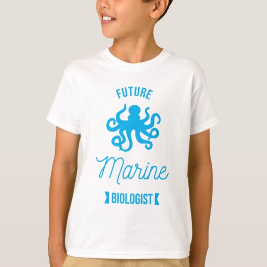 T-shirt Biologiste de Future Marine - Octopus - blanc (Devant)