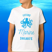 T-shirt Biologiste de Future Marine - Octopus - blanc