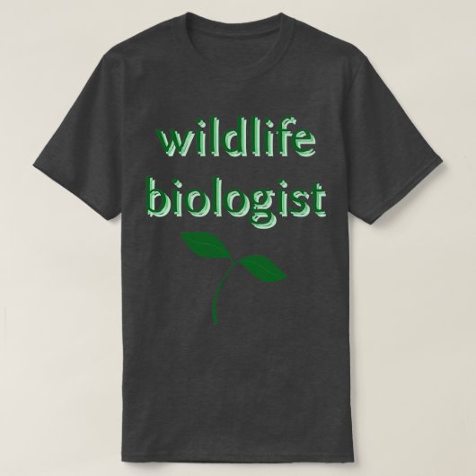 T-shirt biologiste de la faune (Design devant)