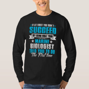 T-shirt Biologiste de la marine J'ai résolu des problèmes 