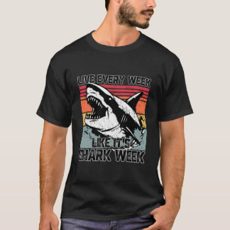 T-shirt Biologiste de l'océan requin rétro Amoureux des an