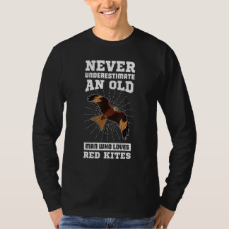 T-shirt Biologiste des cerfs-volants rouges Ornithologiste