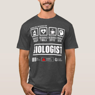 T-shirt Biologiste Manutention de l'information Conception