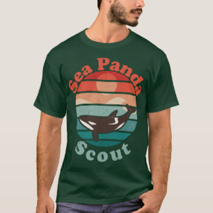 T-shirt Biologiste marin des Orques Sea Panda Sleeve Long