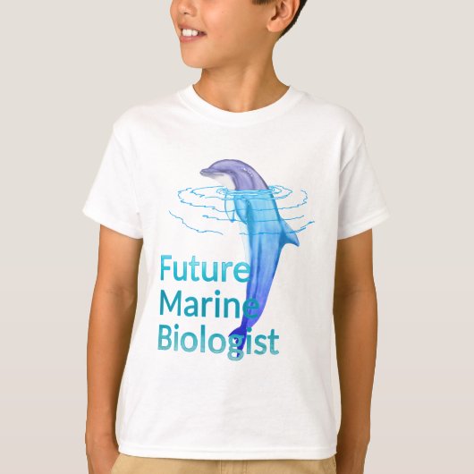 T-shirt Biologiste marin futur Dauphin océanique (Devant)