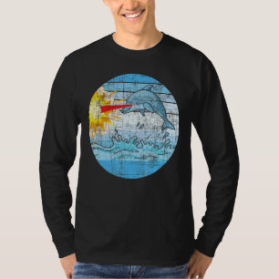 T-shirt Biologiste marin rétro Dolphin Zookee animal marin