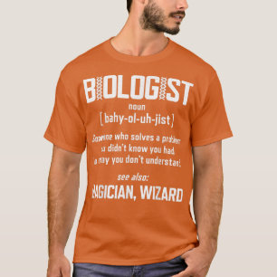 T-shirt Biologiste Science Nom Définition Drôle Biologie D