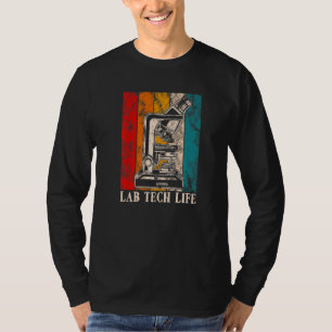 T-shirt Biologiste vintage Microscope Tech Life Lab Scienc