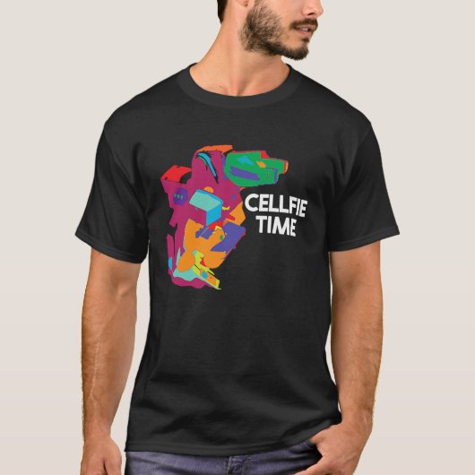 T-shirt Biology Cellfie Time Science Pun Lab Scientist (Devant)