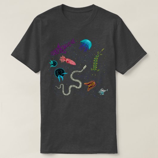 T-shirt Bioluminescent océanique (Design devant)