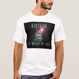 T-shirt Biotechnologie. L'épissure de la vie. (carré noir)