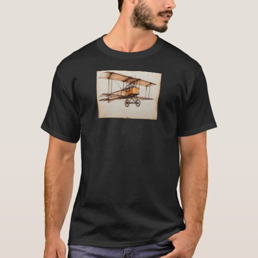 T-shirt Biplan vintage (Devant)