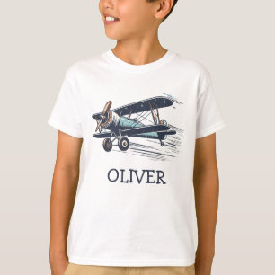 T-shirt Biplan vintage personnalisé
