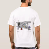 T-shirt biplane Gloster Gladiator (Dos)