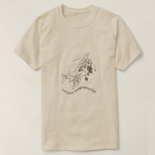 T-shirt Biplans Art Déco - laissez votre imagination s'env